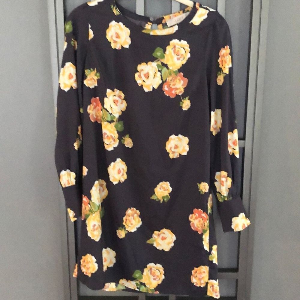 LOFT petites Long sleeve shift dress great for fall photo shoot size xsp